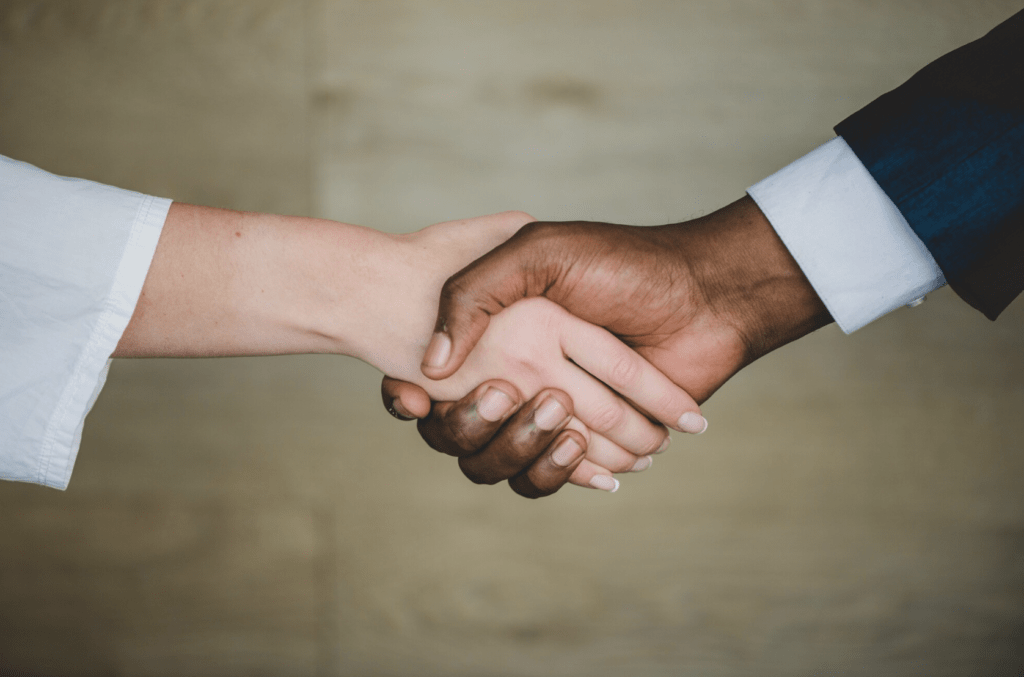 business networking handshake 