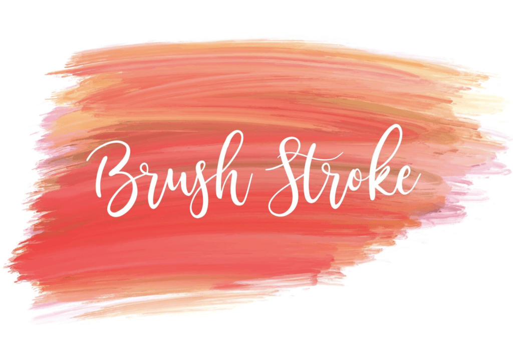 brush stroke logo idea