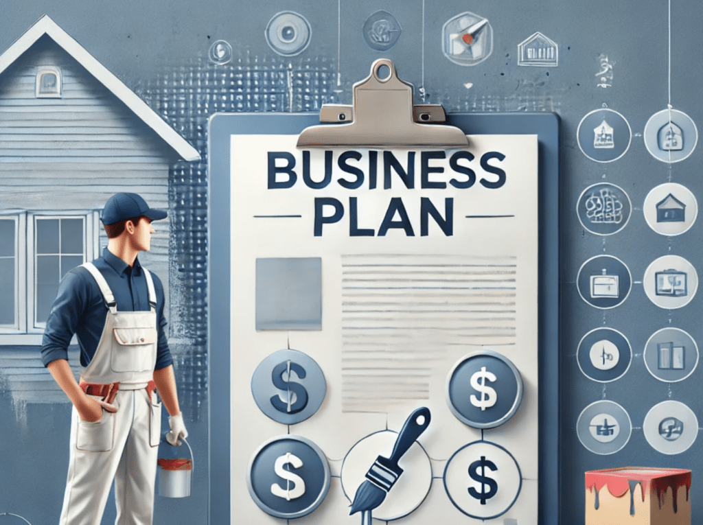 business plan concept photo for painting company 